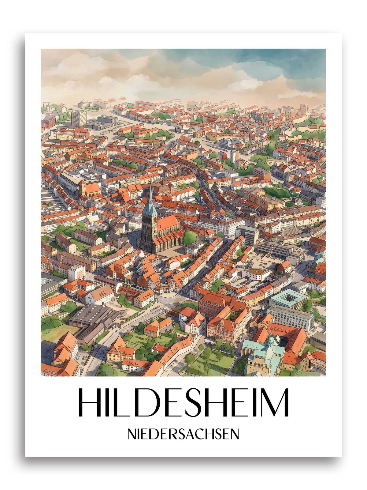 hildesheim-niedersachsen-deutschland-poster-aquarell