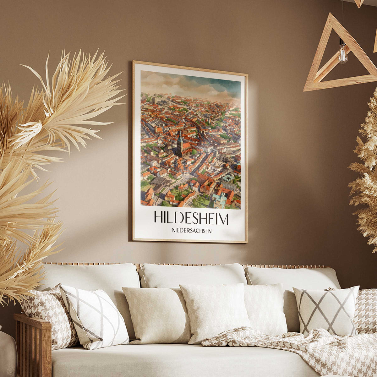 hildesheim-niedersachsen-deutschland-poster-aquarell