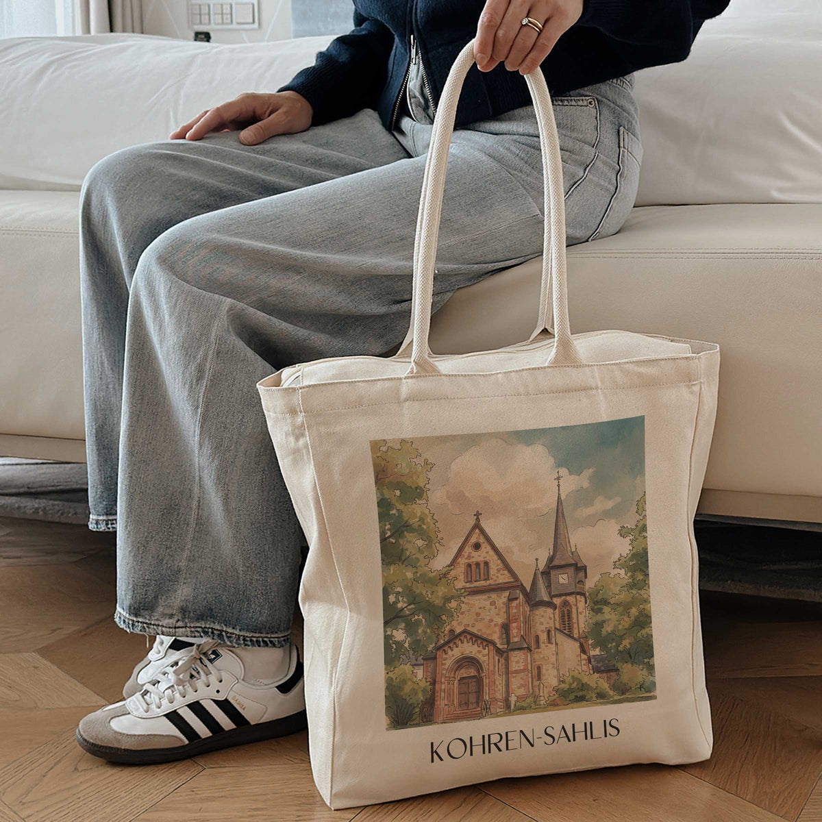 kohren-sahlis-sachsen-deutschland-einkaufstasche-aquarell
