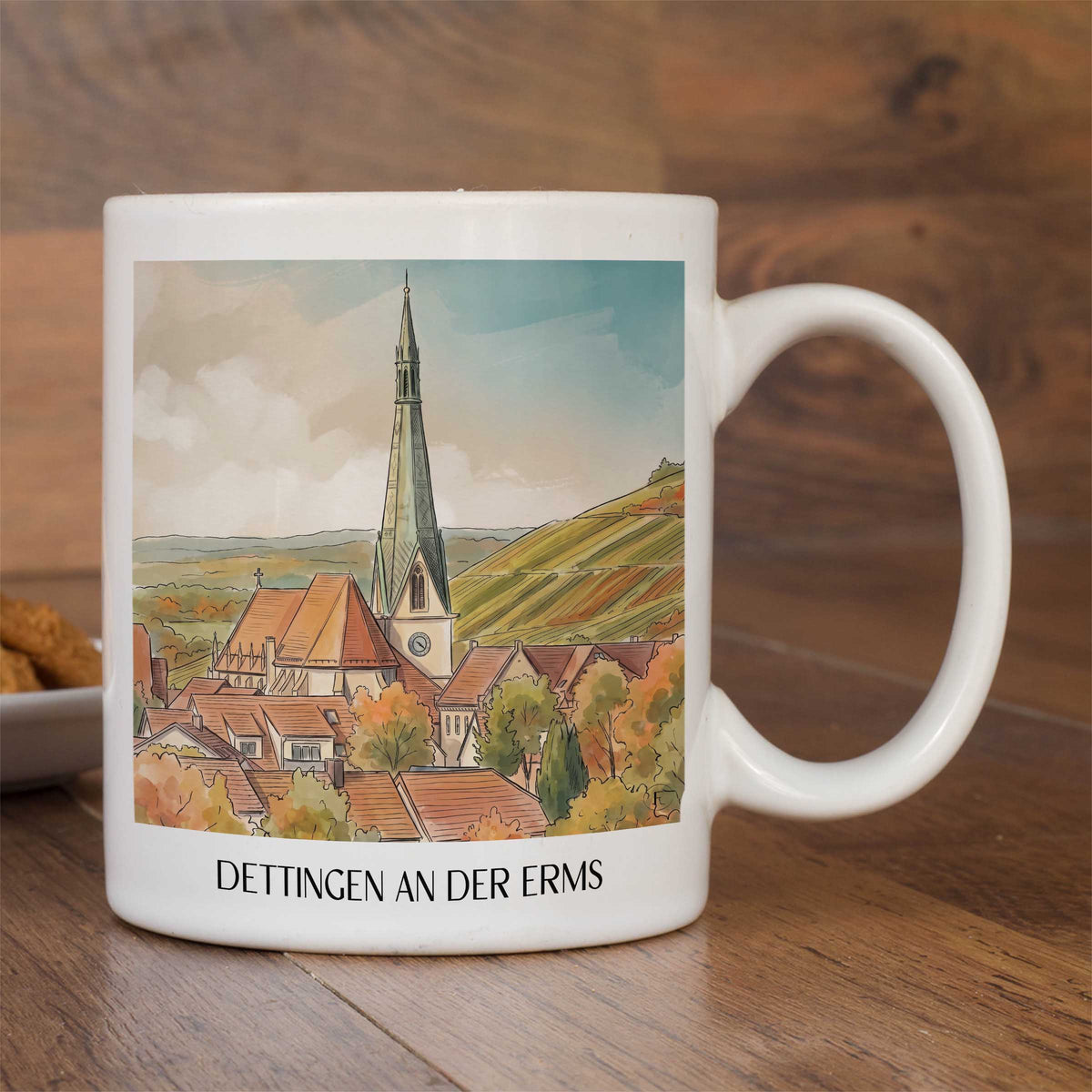 dettingen-an-der-erms-schwäbische-alb-deutschland-kaffeebecher-aquarell
