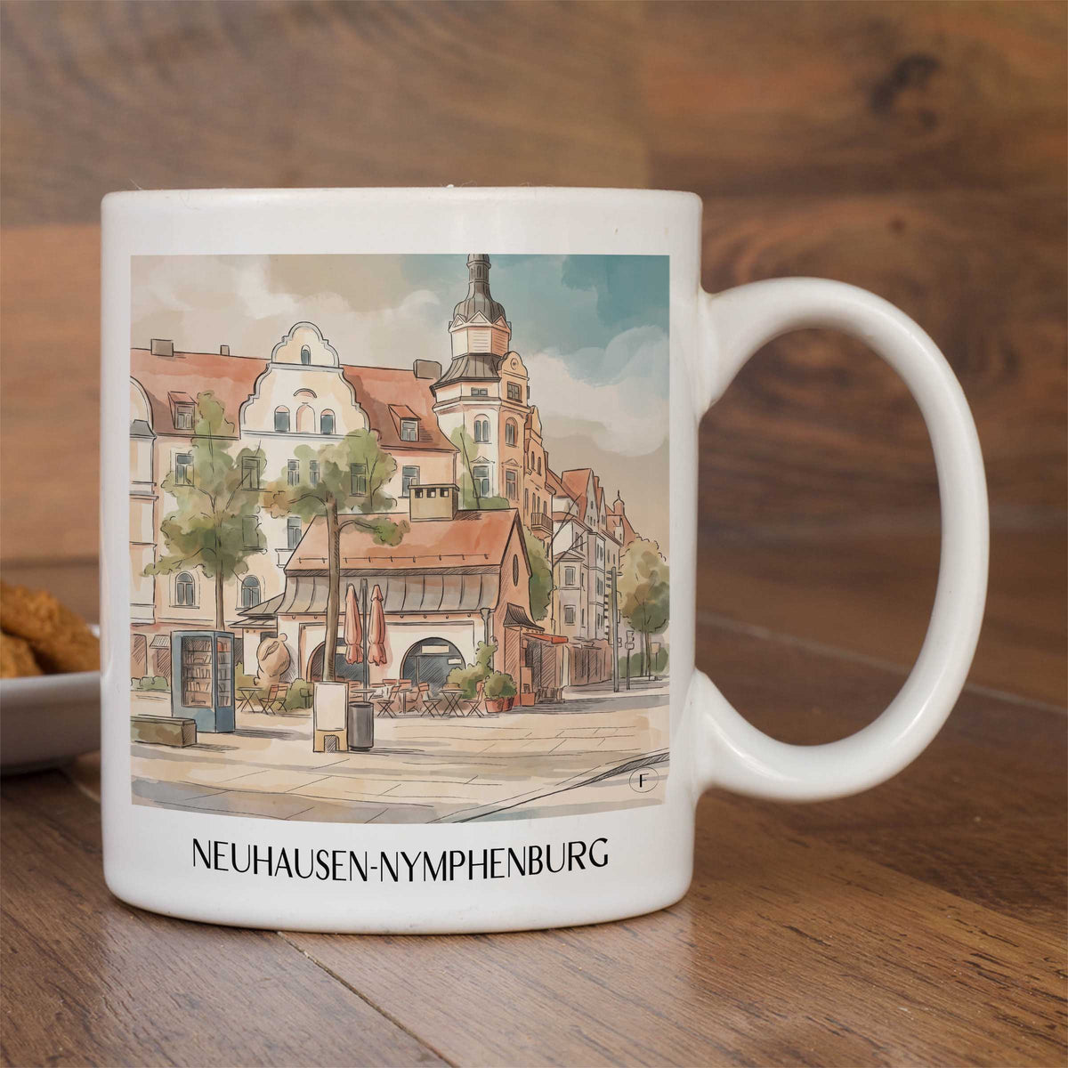 neuhausen-nymphenburg-münchen-deutschland-kaffeebecher-aquarell