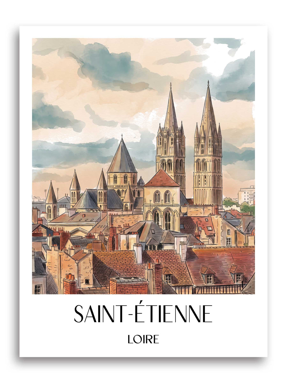 saint-étienne-loire-frankreich-poster-aquarell