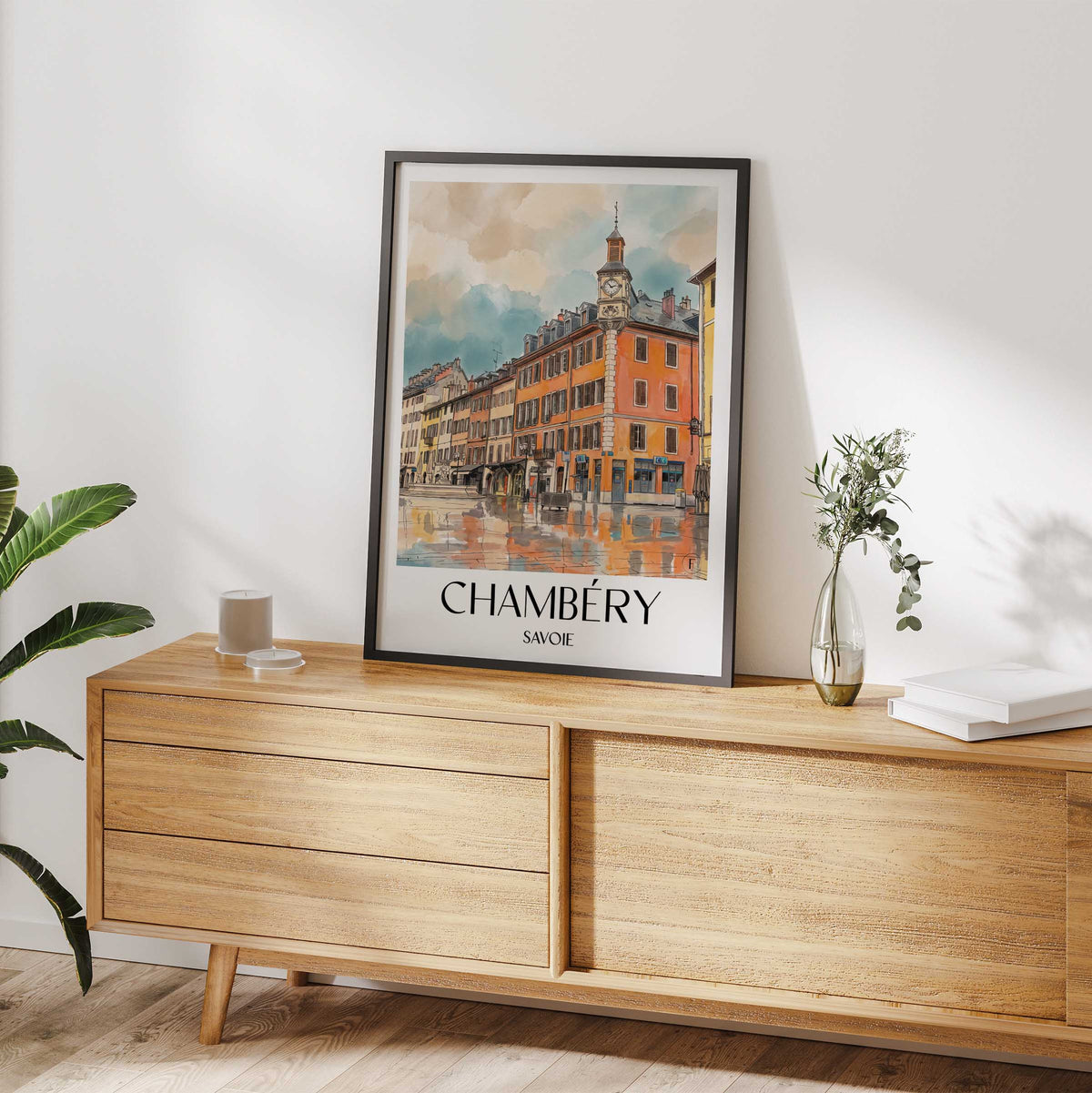 chambéry-savoie-frankreich-poster-aquarell