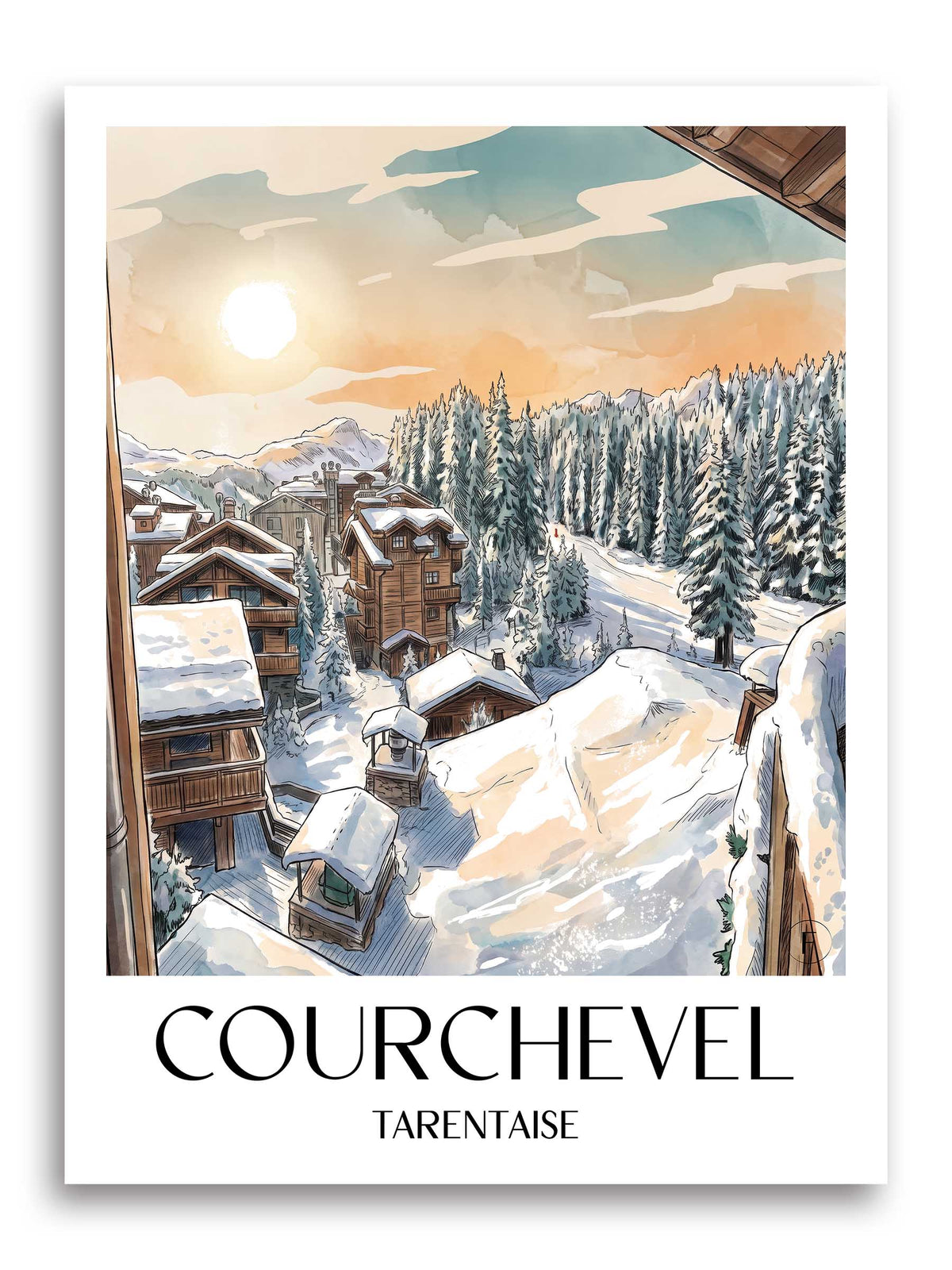 courchevel-tarentaise-frankreich-poster-aquarell