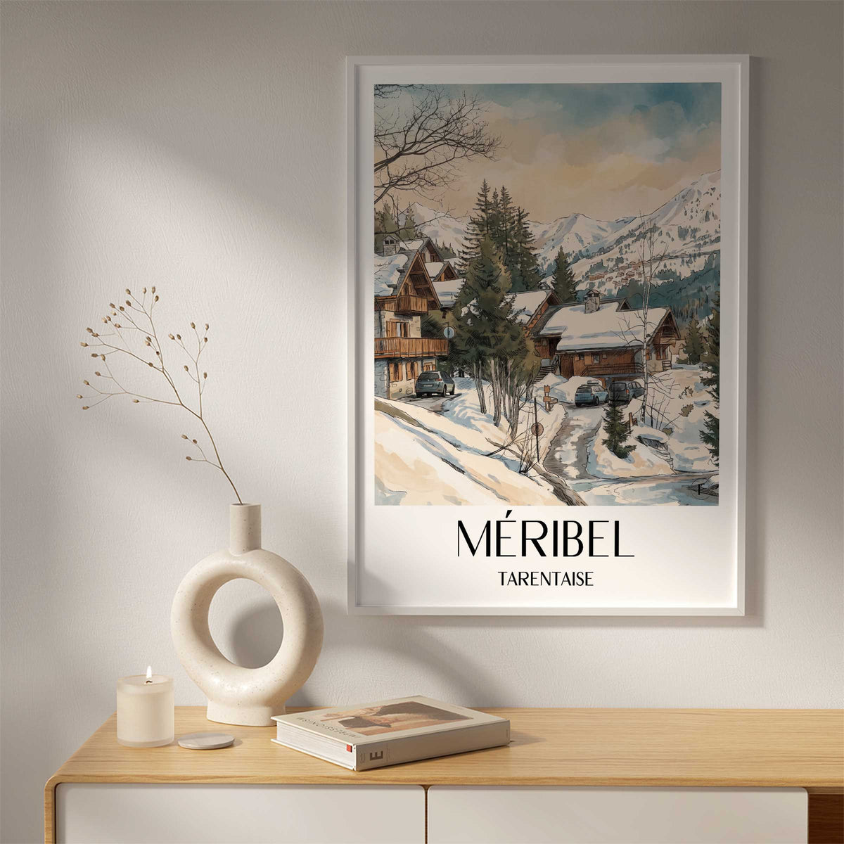 méribel-tarentaise-frankreich-poster-aquarell