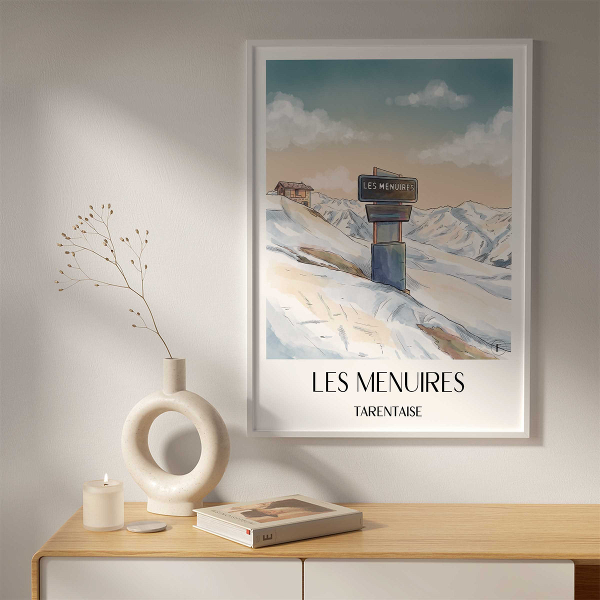 les-menuires-tarentaise-frankreich-poster-aquarell