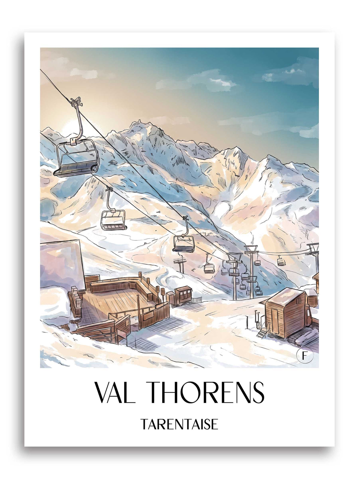 val-thorens-tarentaise-frankreich-poster-aquarell