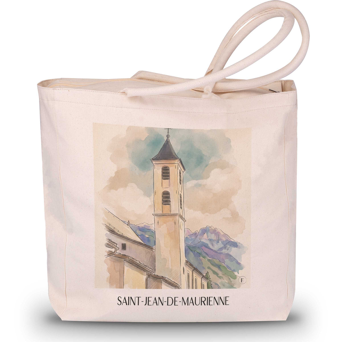 saint-jean-de-maurienne-savoie-frankreich-einkaufstasche-aquarell