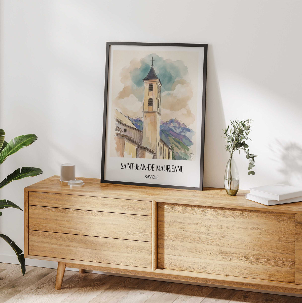 saint-jean-de-maurienne-savoie-frankreich-poster-aquarell