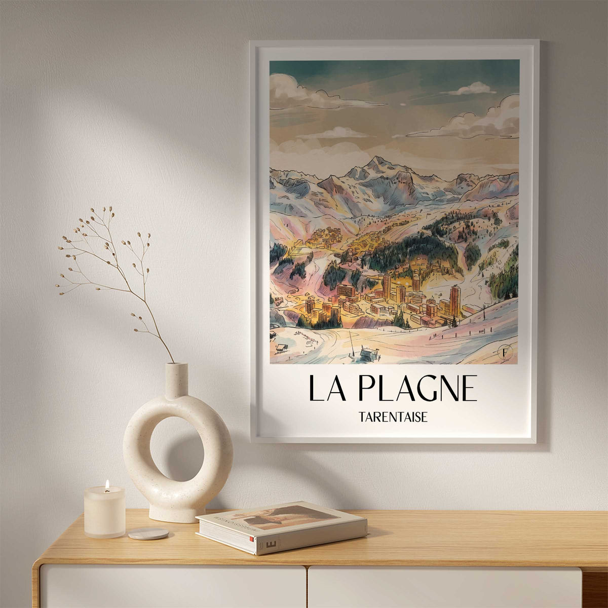la-plagne-tarentaise-frankreich-poster-aquarell