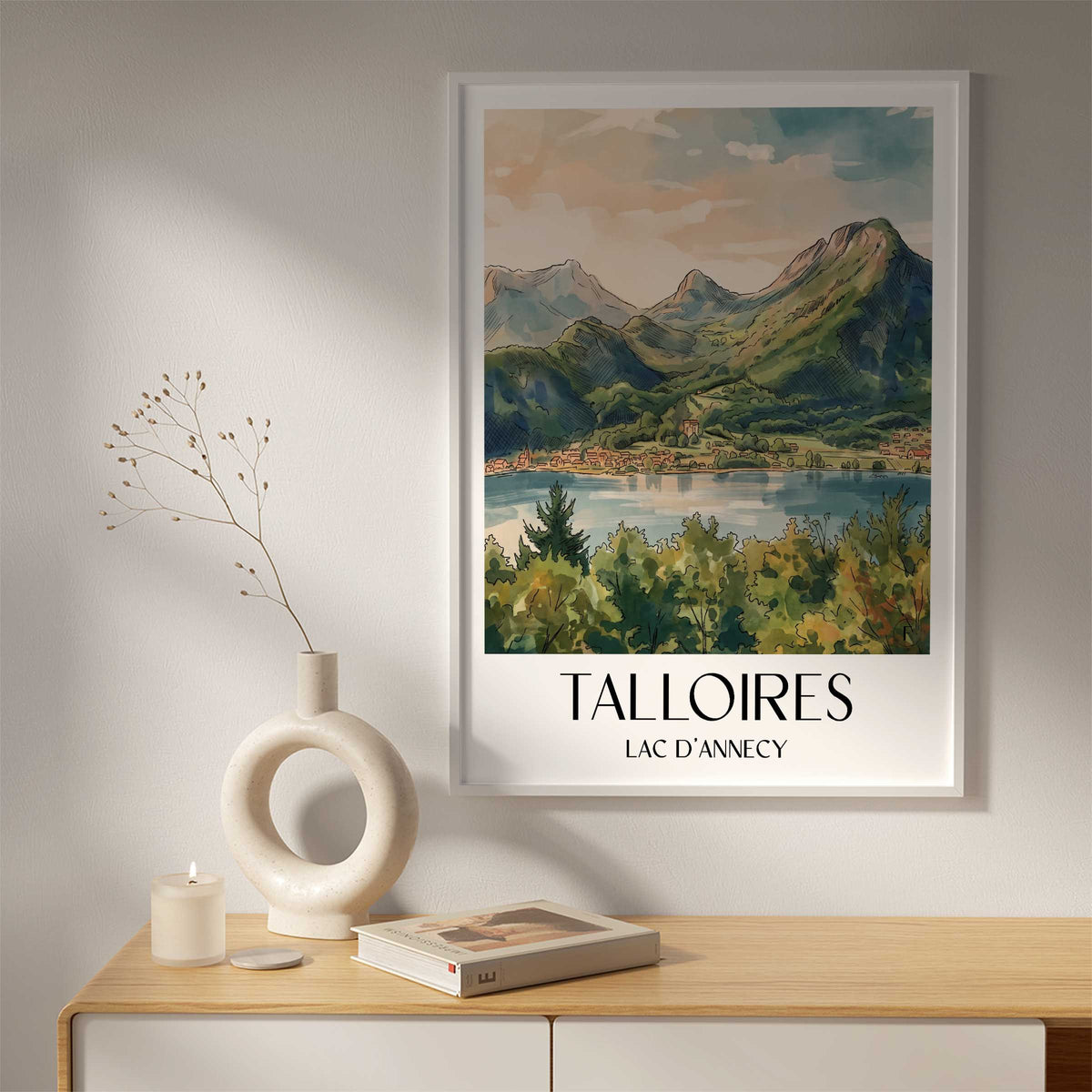 talloires-lac-d'annecy-frankreich-poster-aquarell
