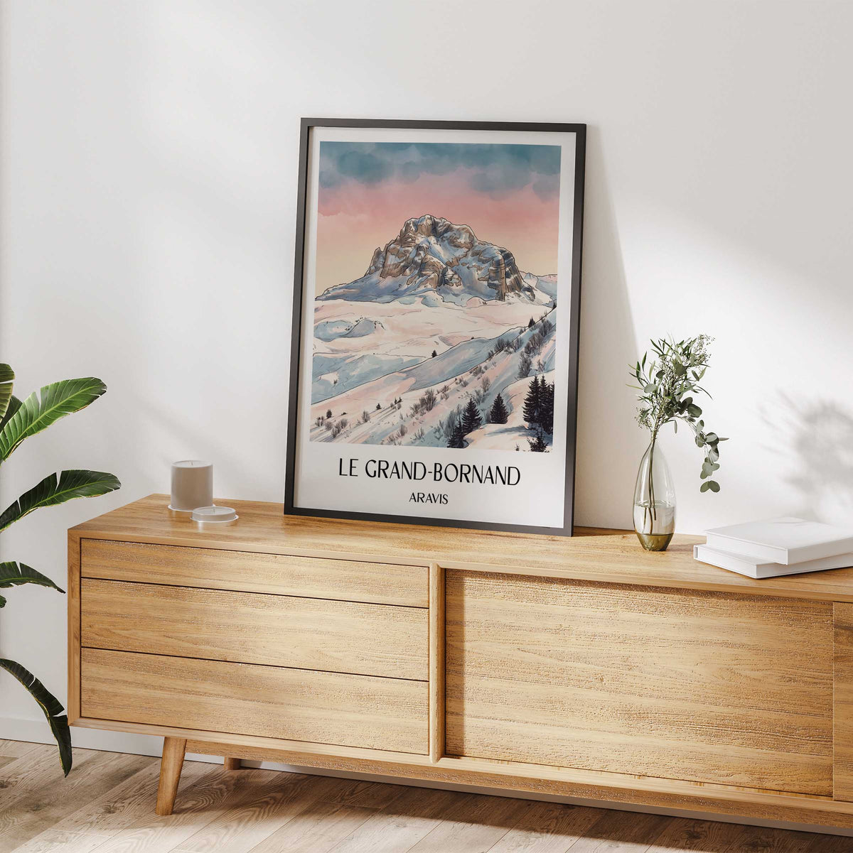 le-grand-bornand-aravis-frankreich-poster-aquarell