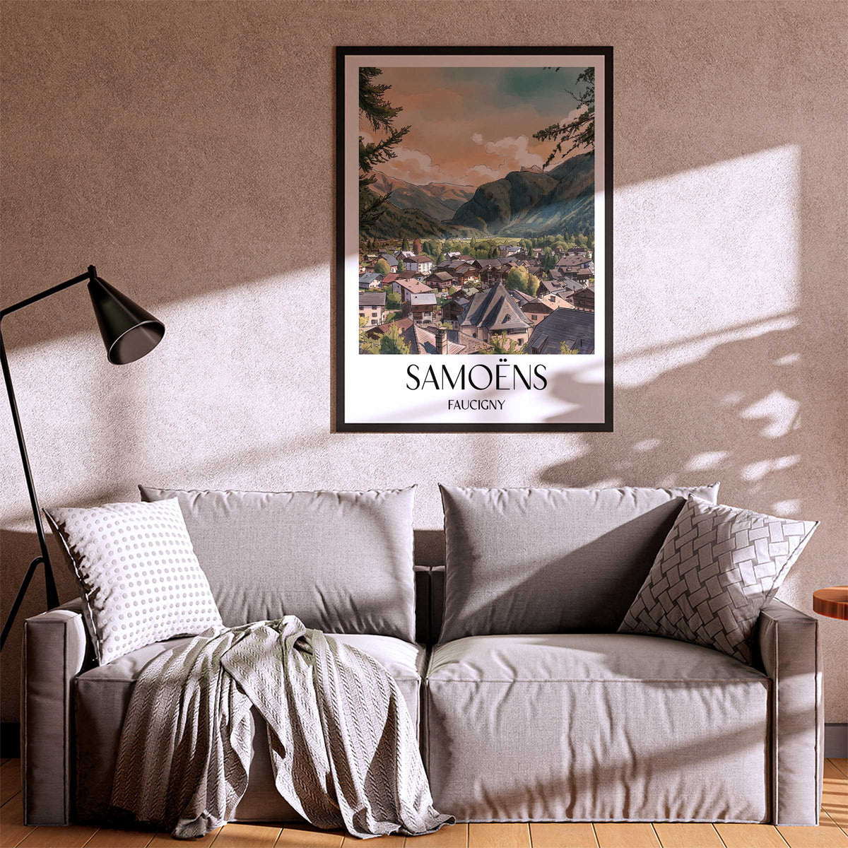 samoëns-faucigny-frankreich-poster-aquarell