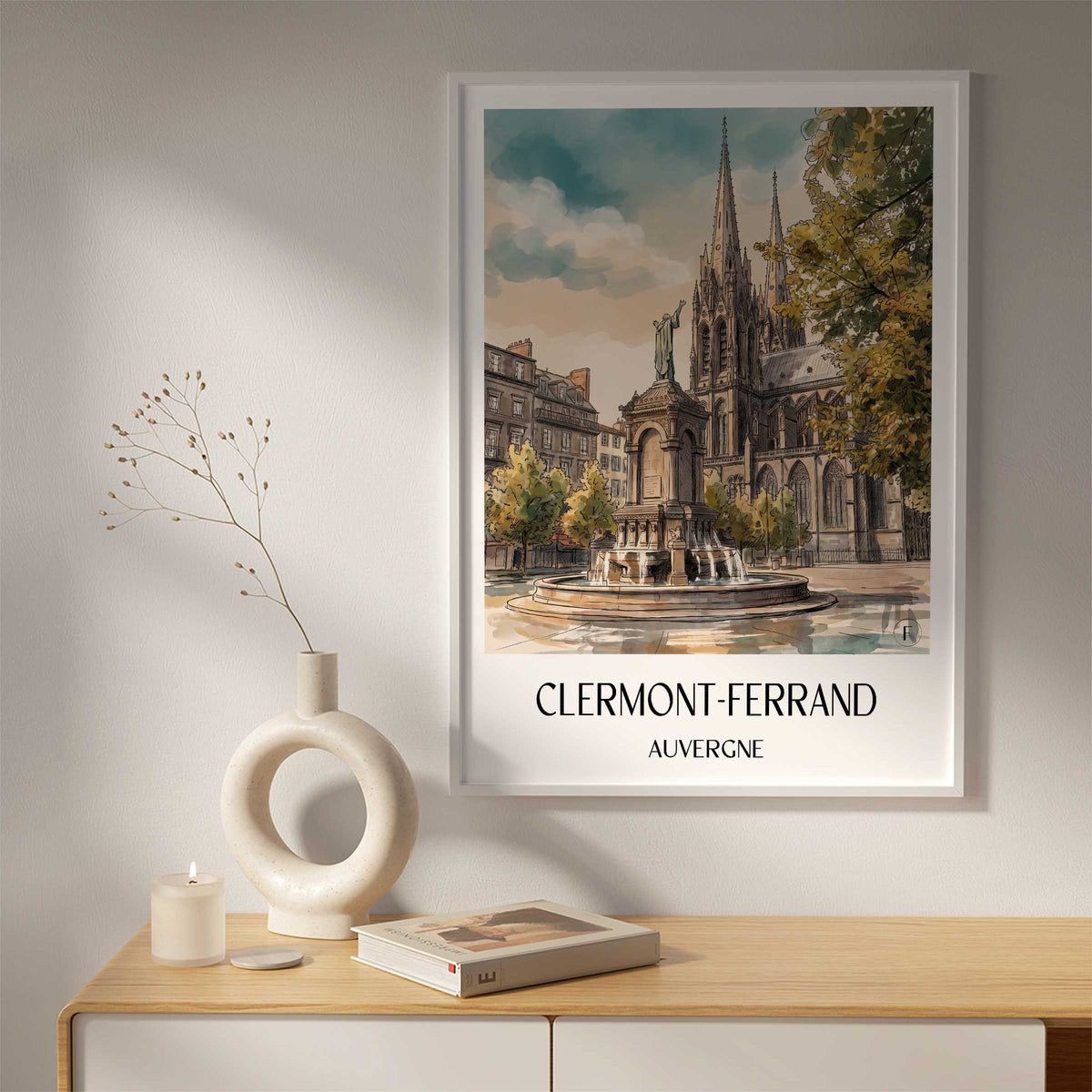 clermont-ferrand-auvergne-frankreich-poster-aquarell