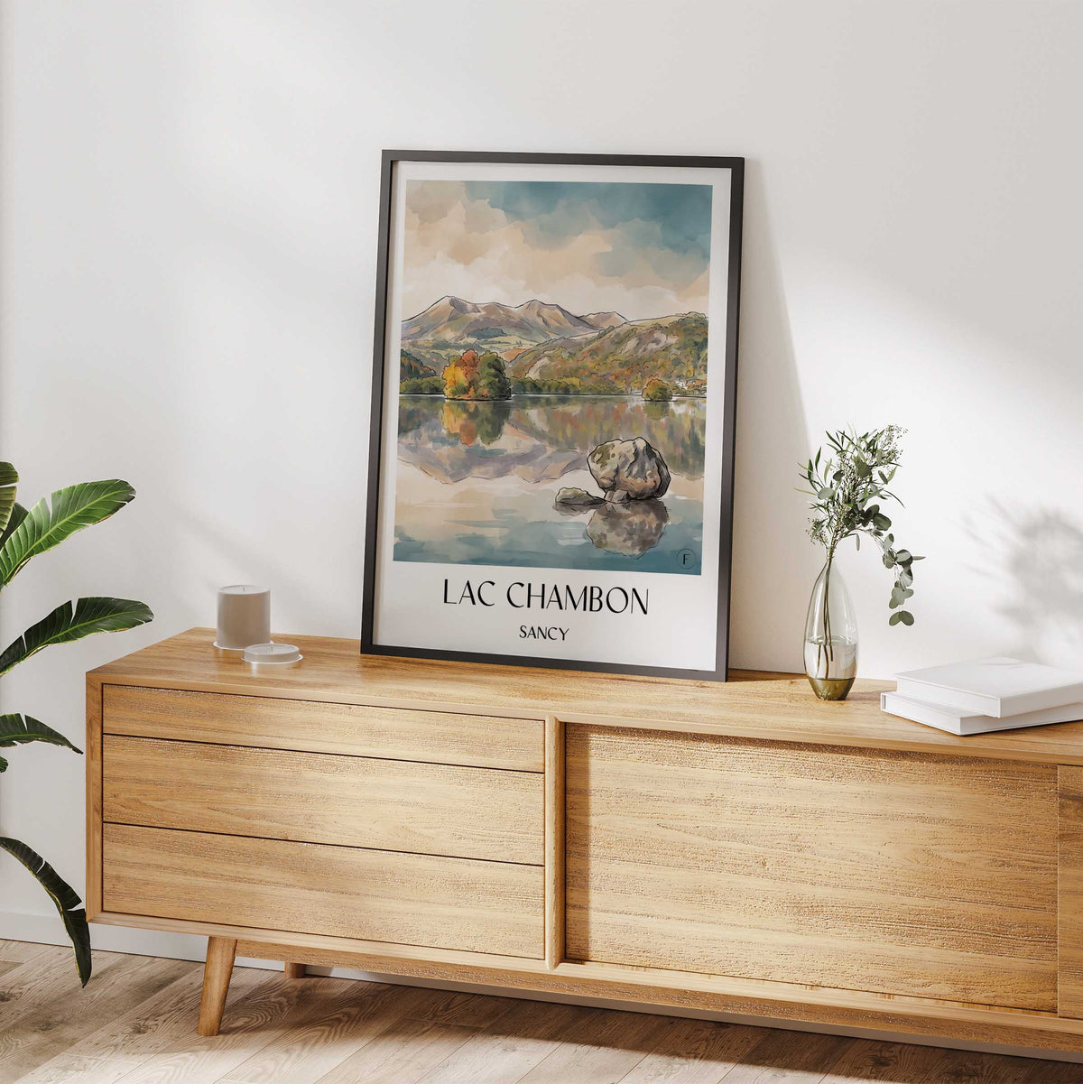 lac-chambon-sancy-frankreich-poster-aquarell