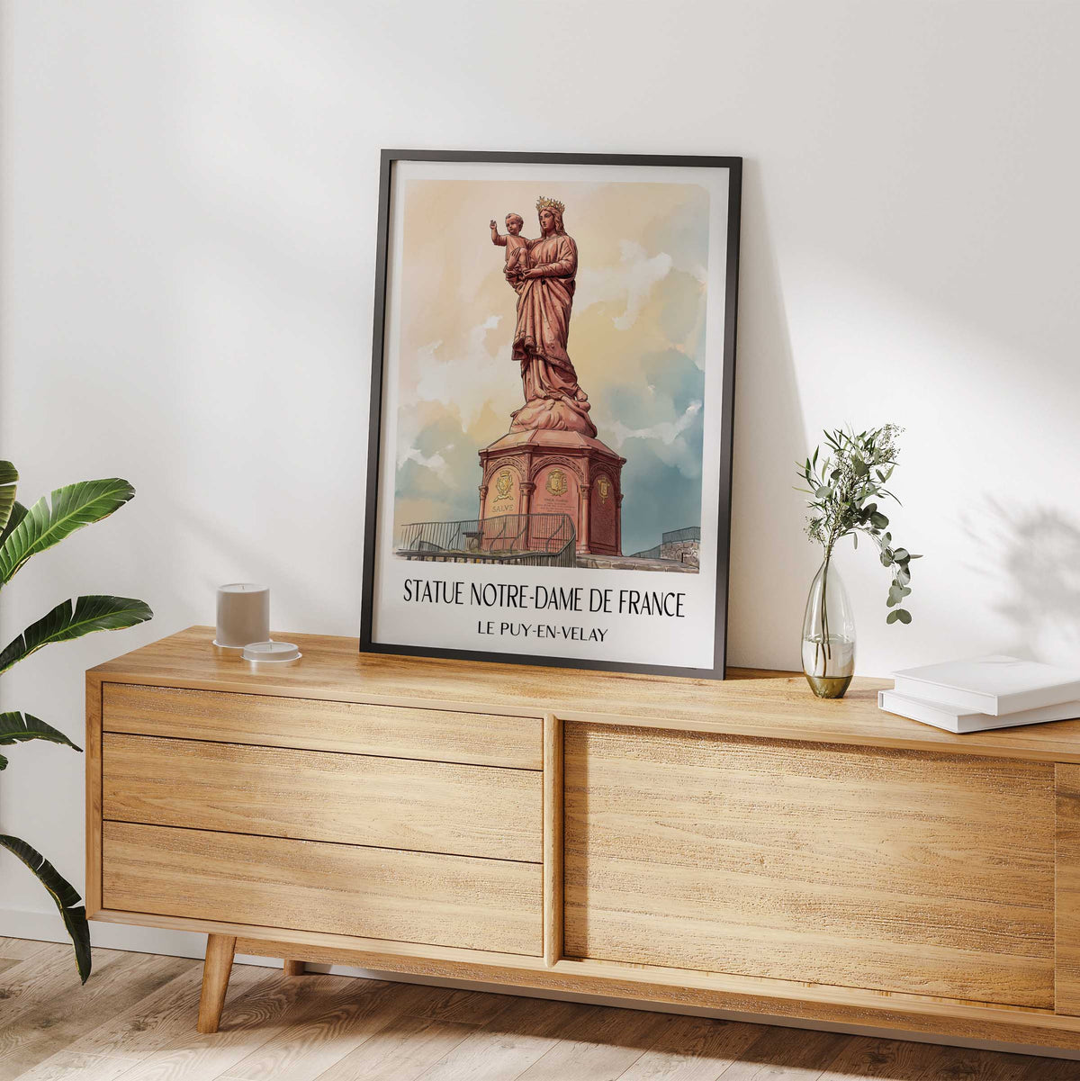 statue-notre-dame-de-france-le-puy-en-velay-frankreich-poster-aquarell