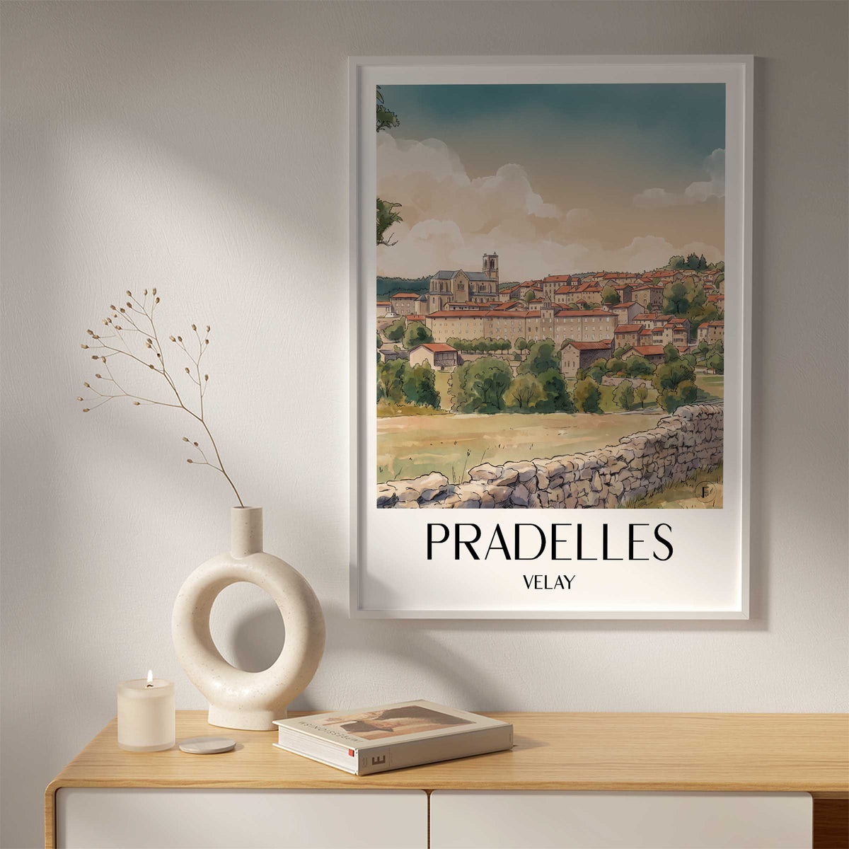 pradelles-velay-frankreich-poster-aquarell