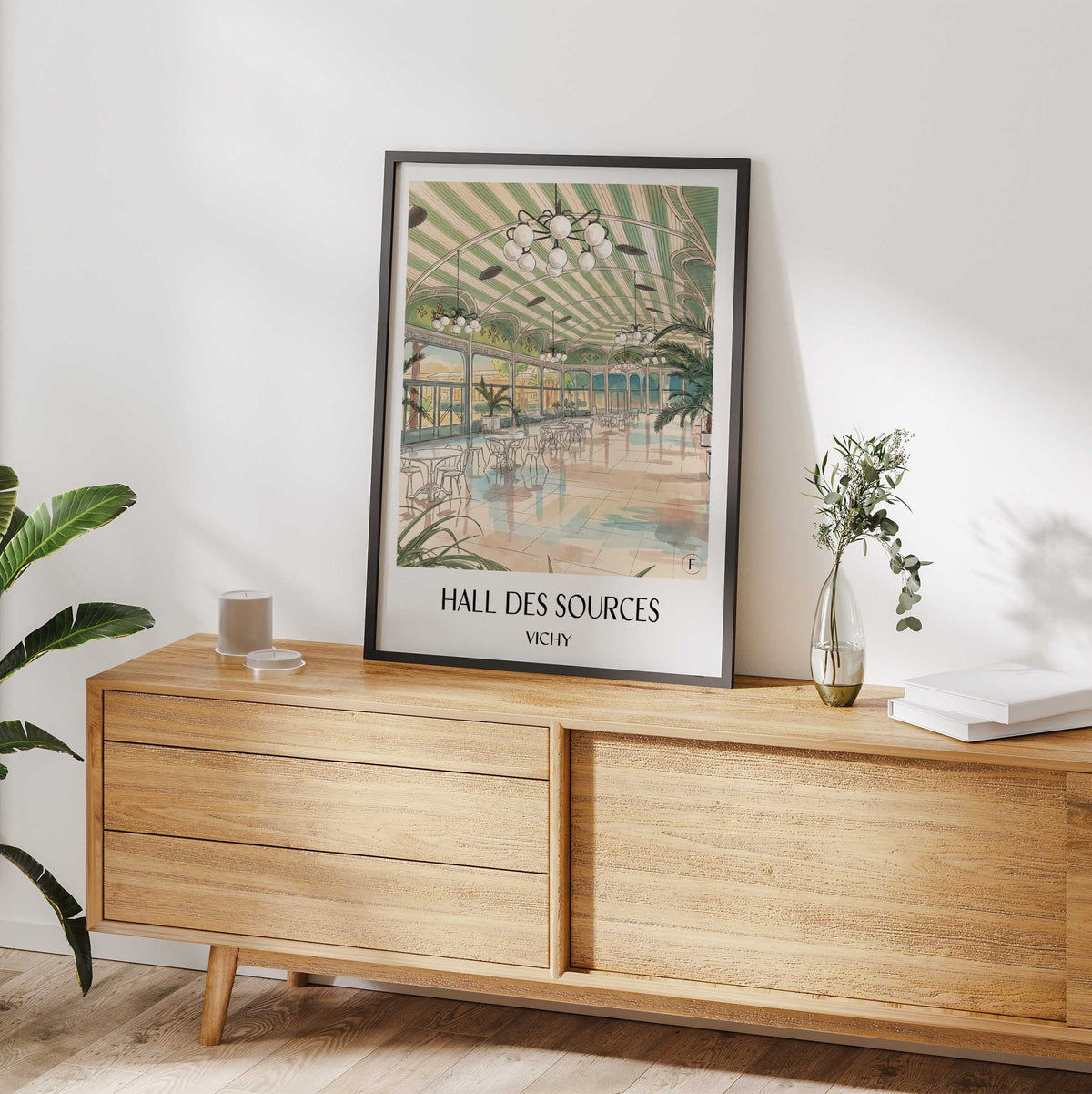 hall-des-sources-vichy-frankreich-poster-aquarell