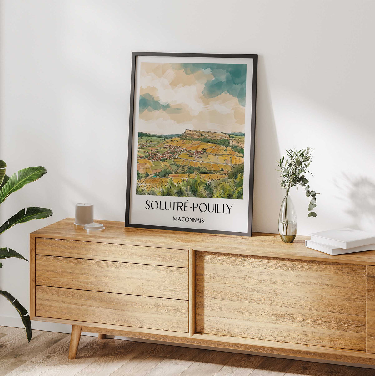 solutré-pouilly-mâconnais-frankreich-poster-aquarell