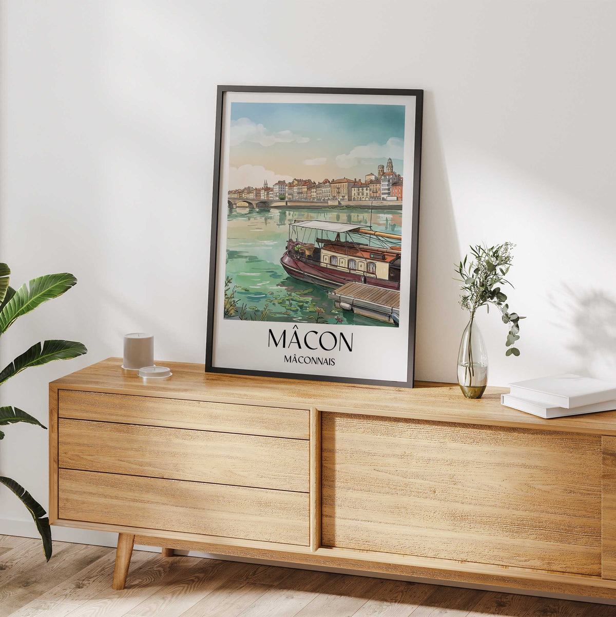 mâcon-mâconnais-frankreich-poster-aquarell