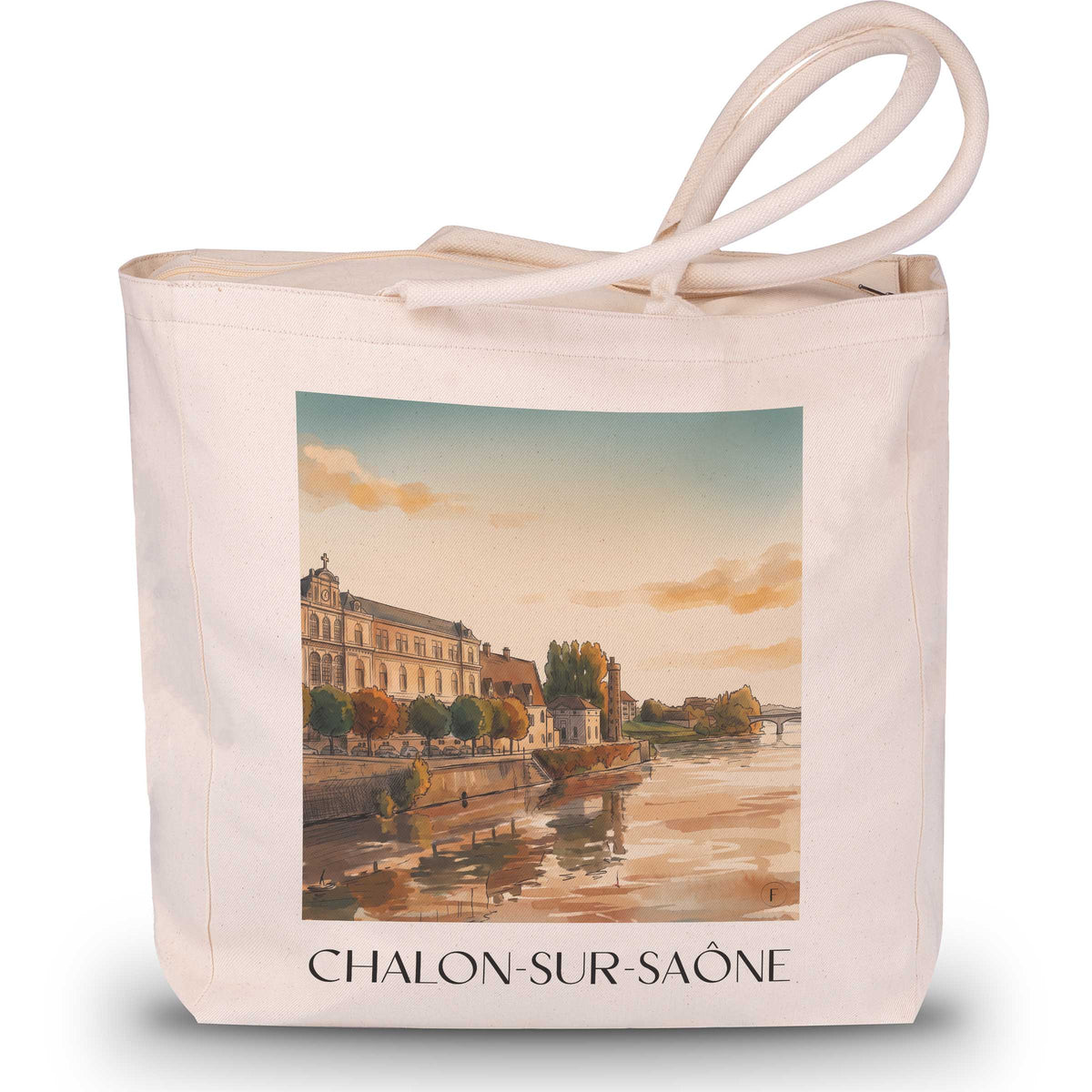 chalon-sur-saône-val-de-saône-frankreich-einkaufstasche-aquarell