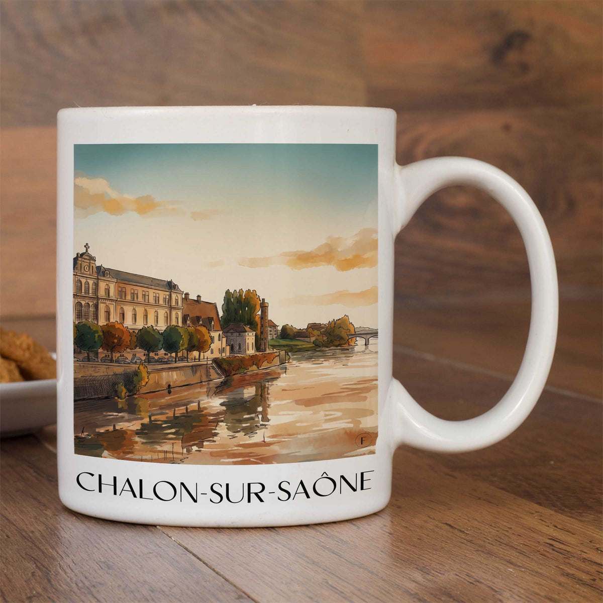 chalon-sur-saône-val-de-saône-frankreich-kaffeebecher-aquarell