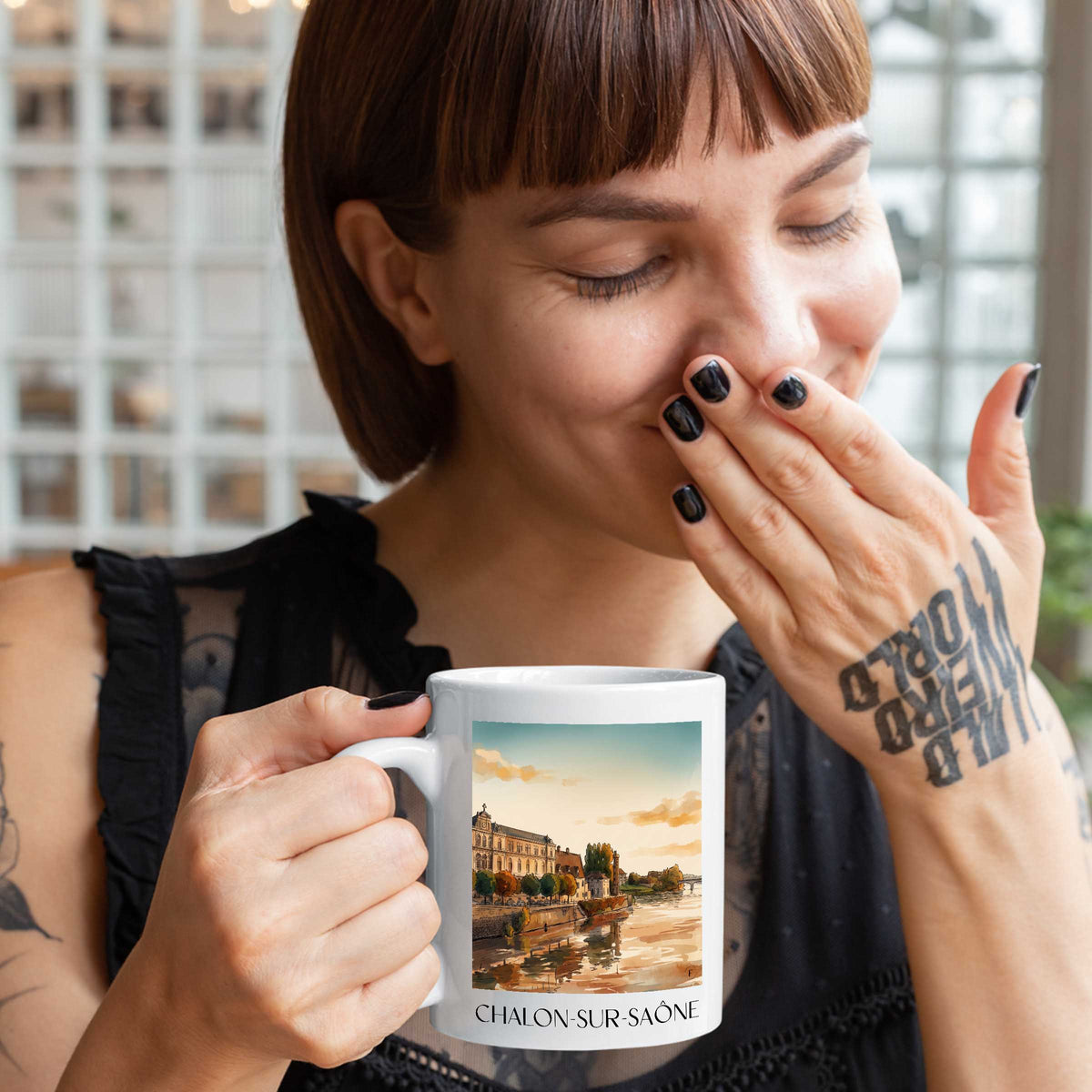 chalon-sur-saône-val-de-saône-frankreich-kaffeebecher-aquarell