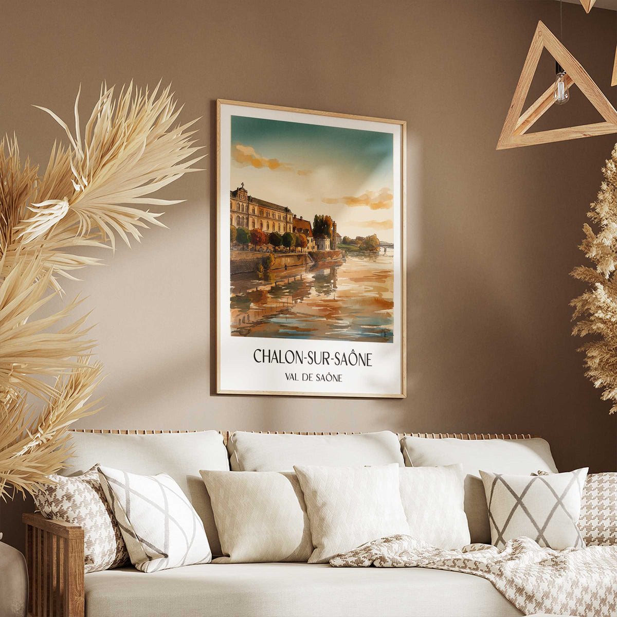 chalon-sur-saône-val-de-saône-frankreich-poster-aquarell