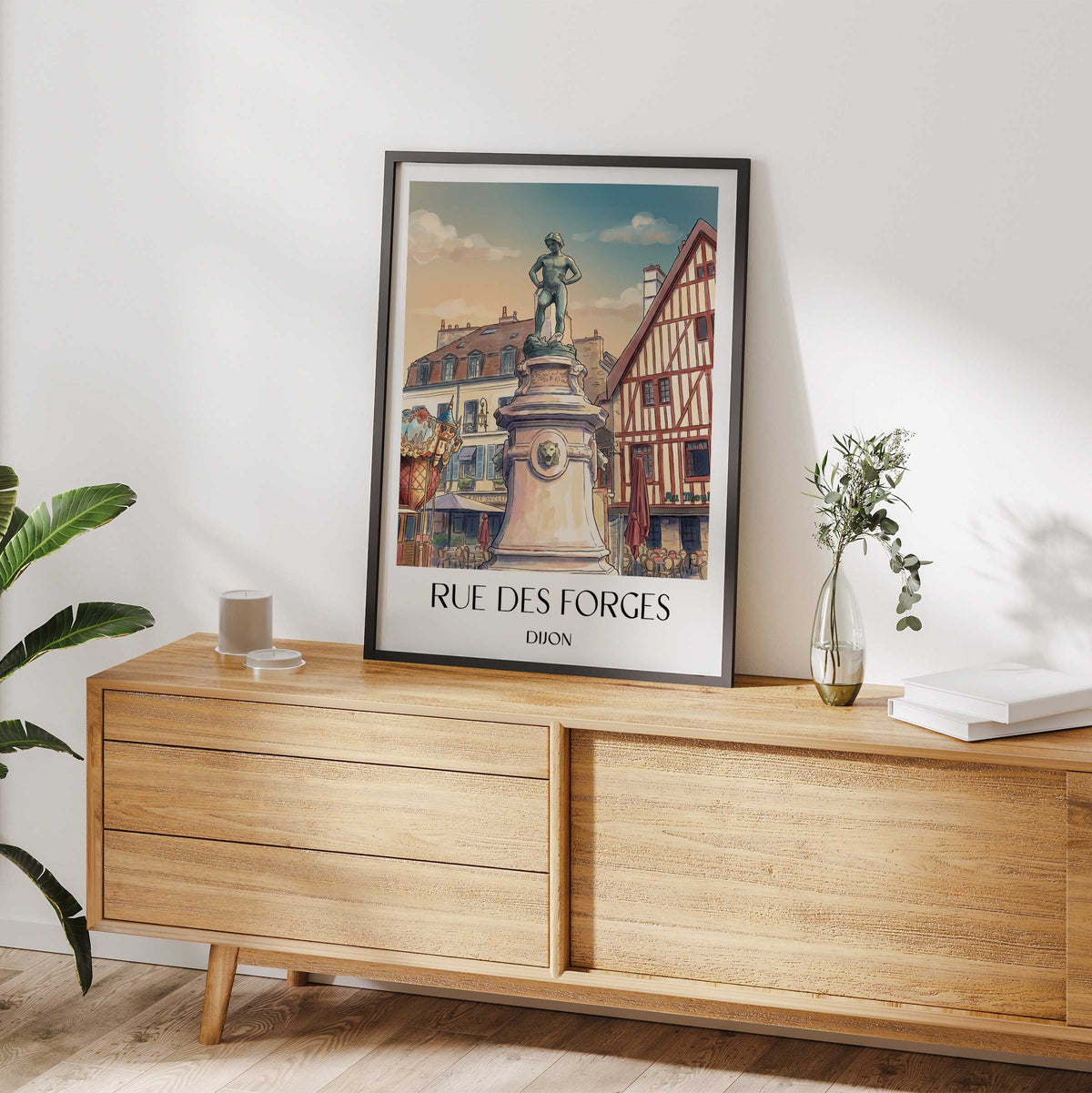 rue-des-forges-dijon-frankreich-poster-aquarell