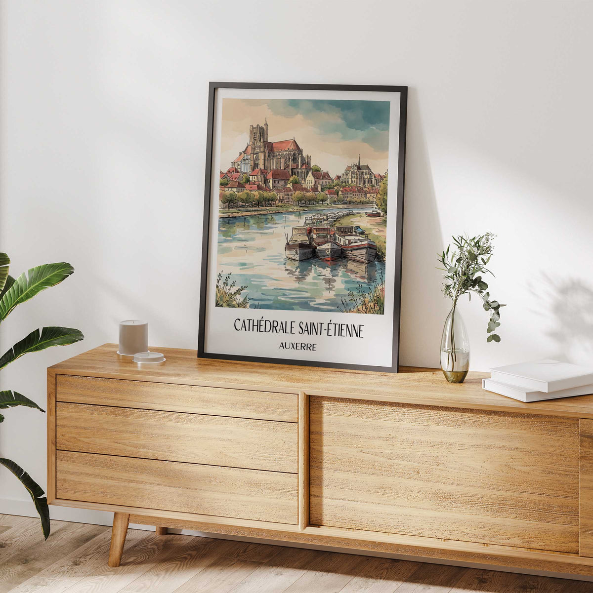 cathédrale-saint-étienne-auxerre-frankreich-poster-aquarell