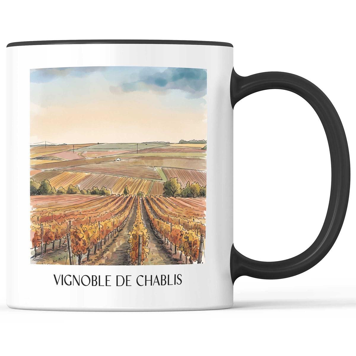 vignoble-de-chablis-yonne-frankreich-kaffeebecher-aquarell
