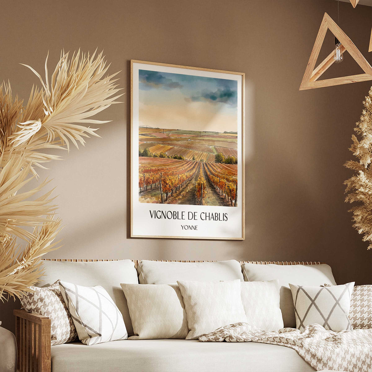 vignoble-de-chablis-yonne-frankreich-poster-aquarell