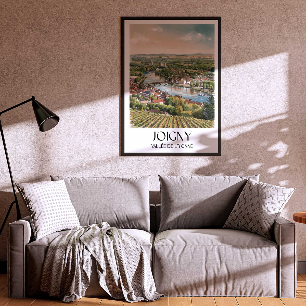 joigny-vallée-de-l'yonne-frankreich-poster-aquarell