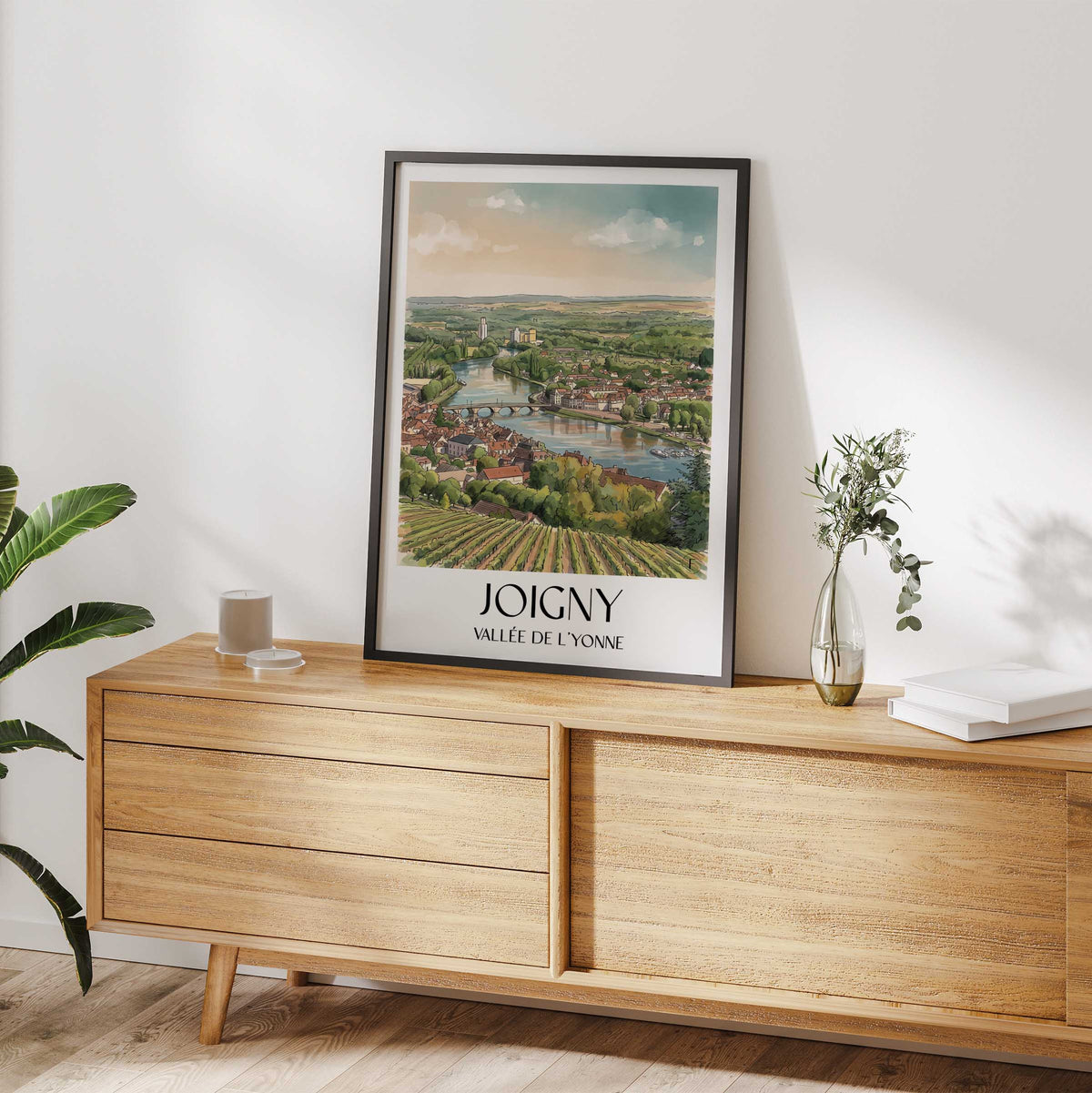 joigny-vallée-de-l'yonne-frankreich-poster-aquarell