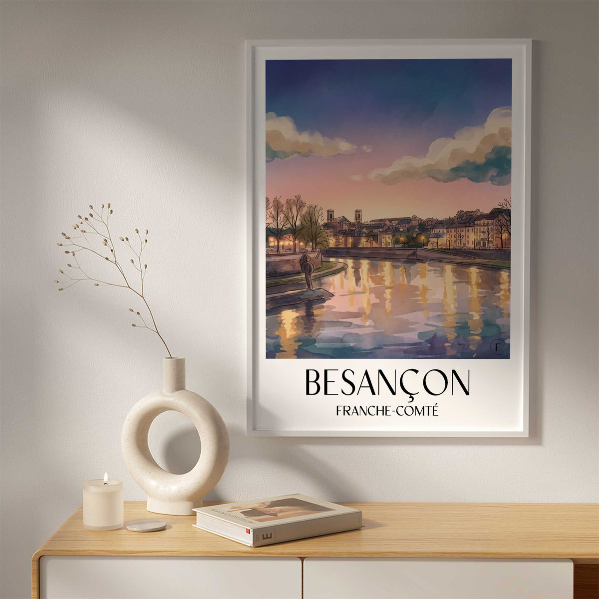 besançon-franche-comté-frankreich-poster-aquarell