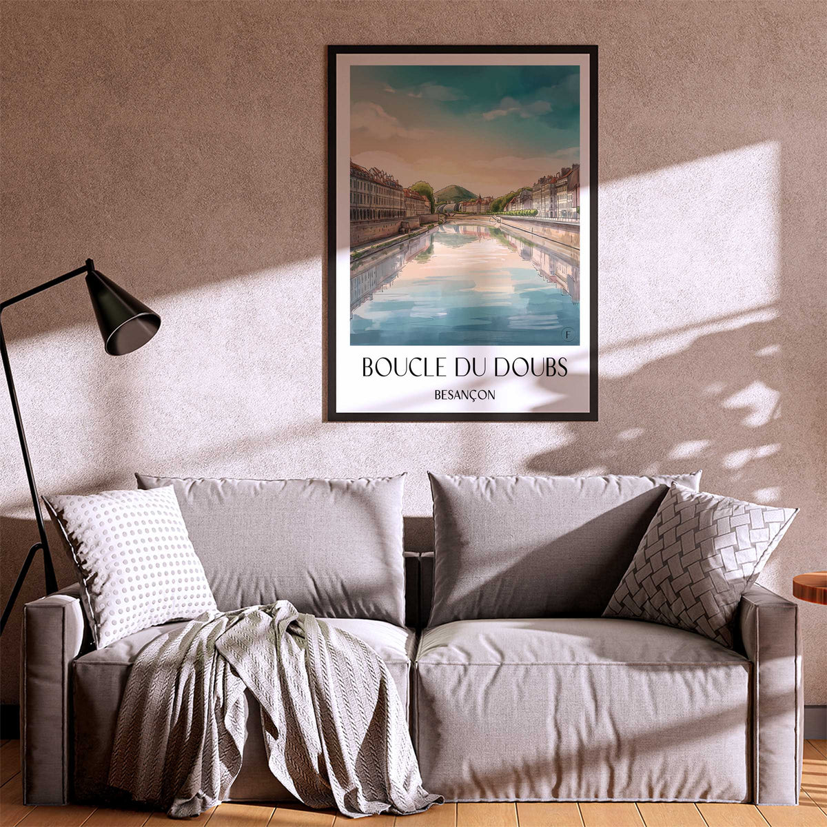 boucle-du-doubs-besançon-frankreich-poster-aquarell