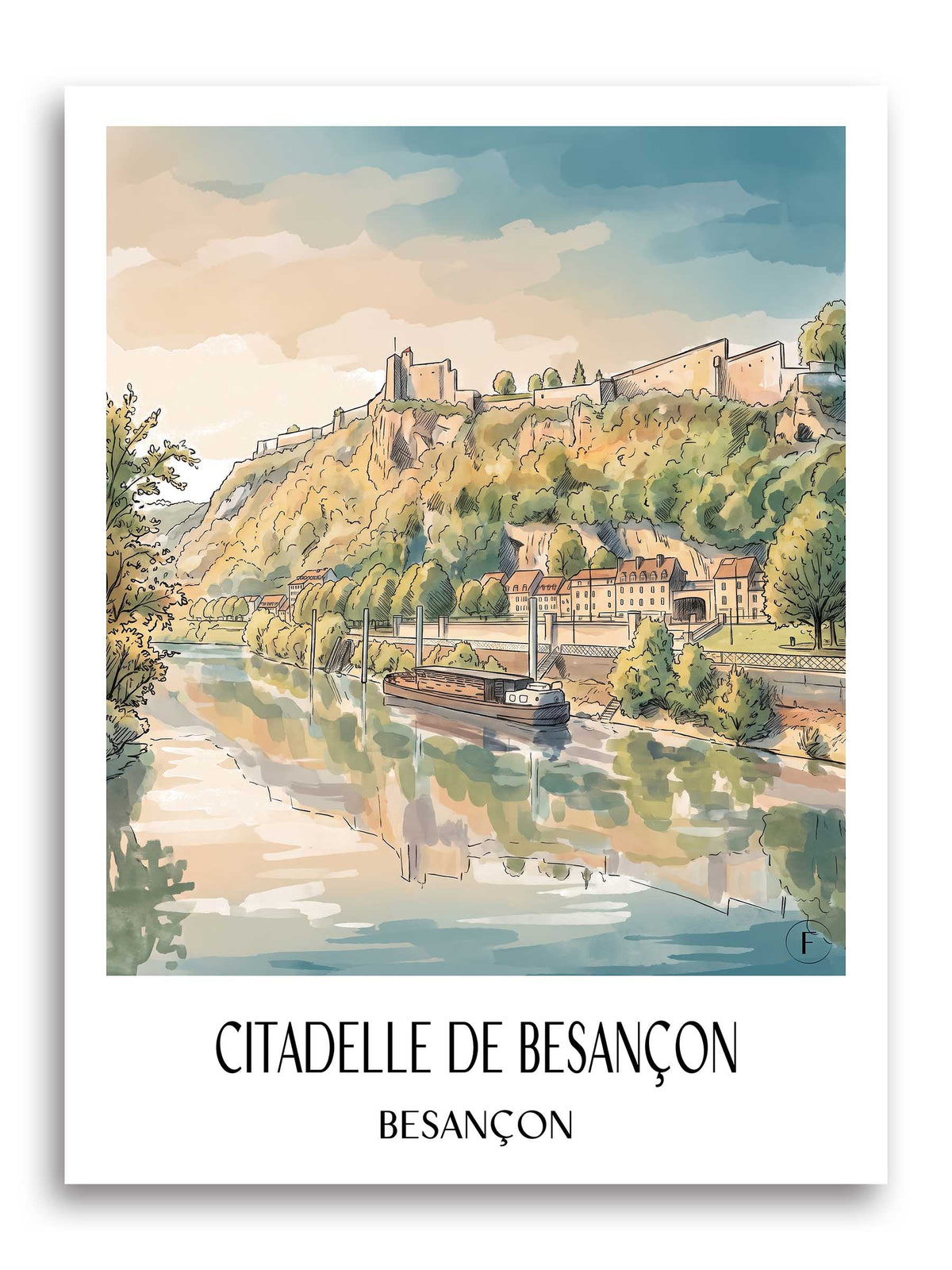citadelle-de-besançon-besançon-frankreich-poster-aquarell