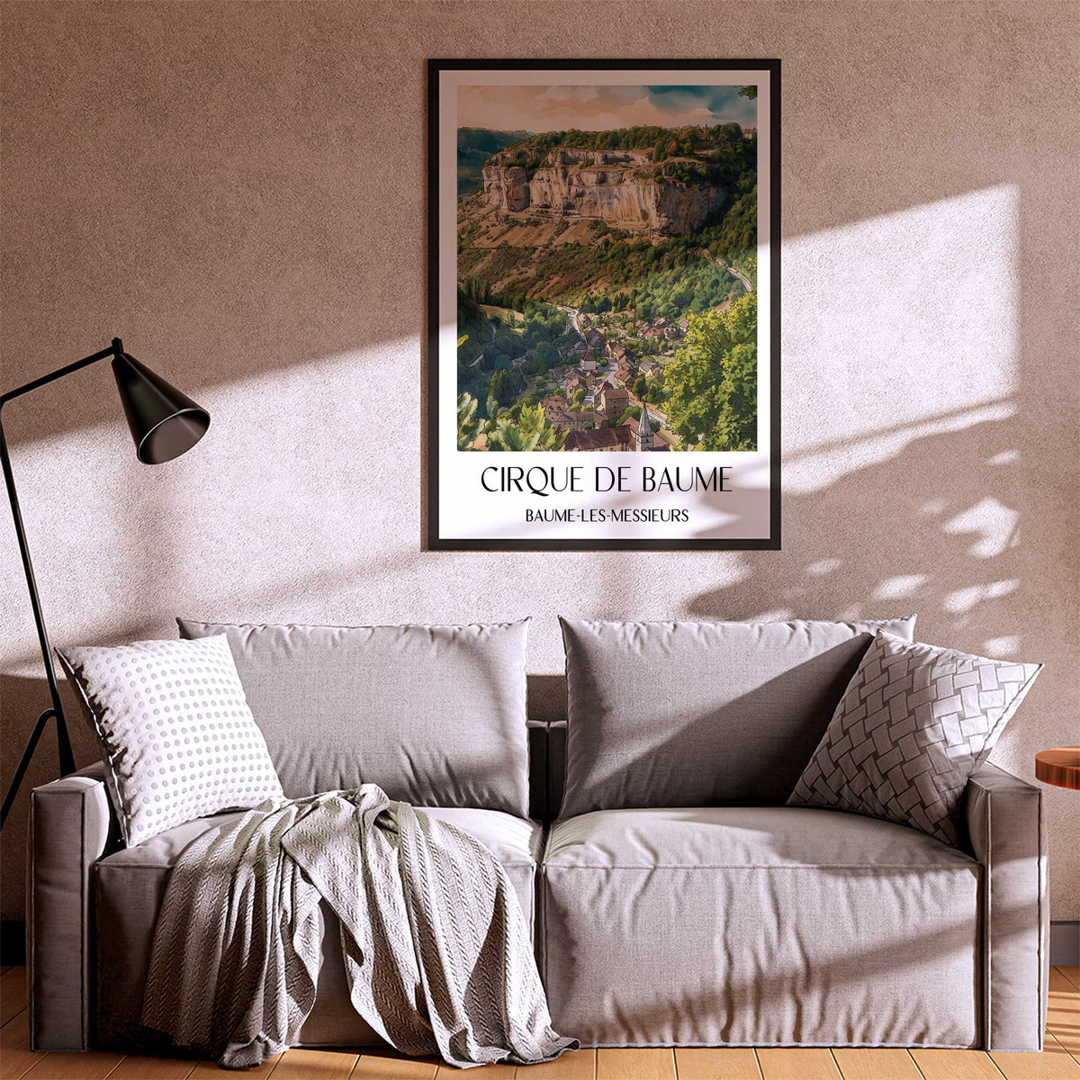 cirque-de-baume-baume-les-messieurs-frankreich-poster-aquarell