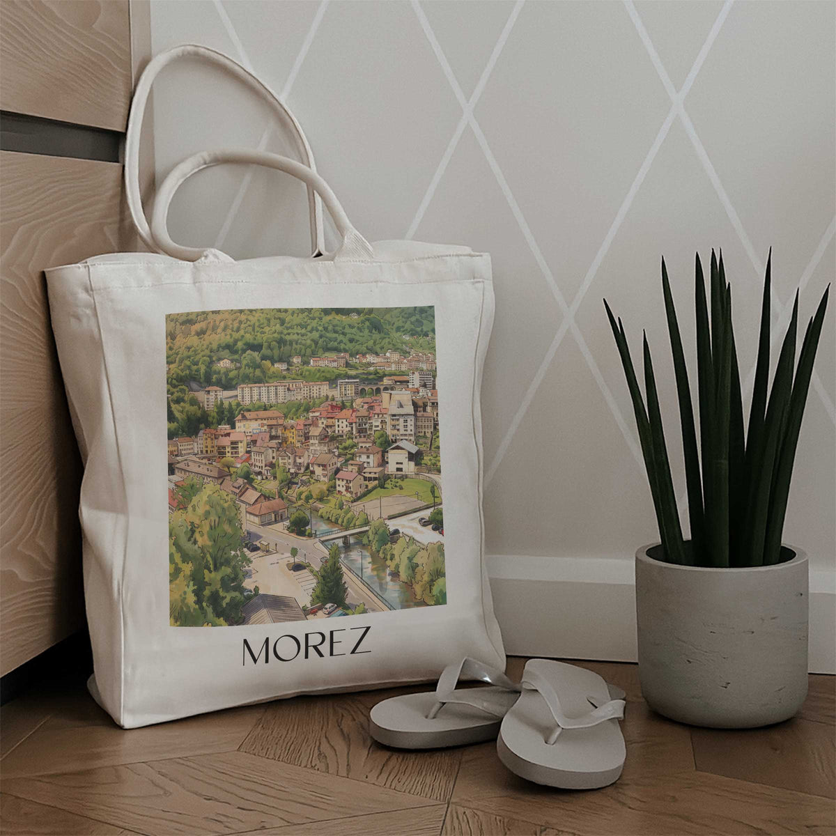 morez-jura-frankreich-einkaufstasche-aquarell