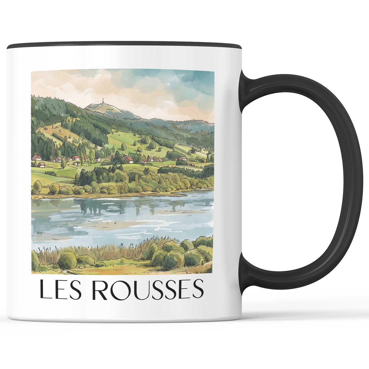 les-rousses-haut-jura-frankreich-kaffeebecher-aquarell