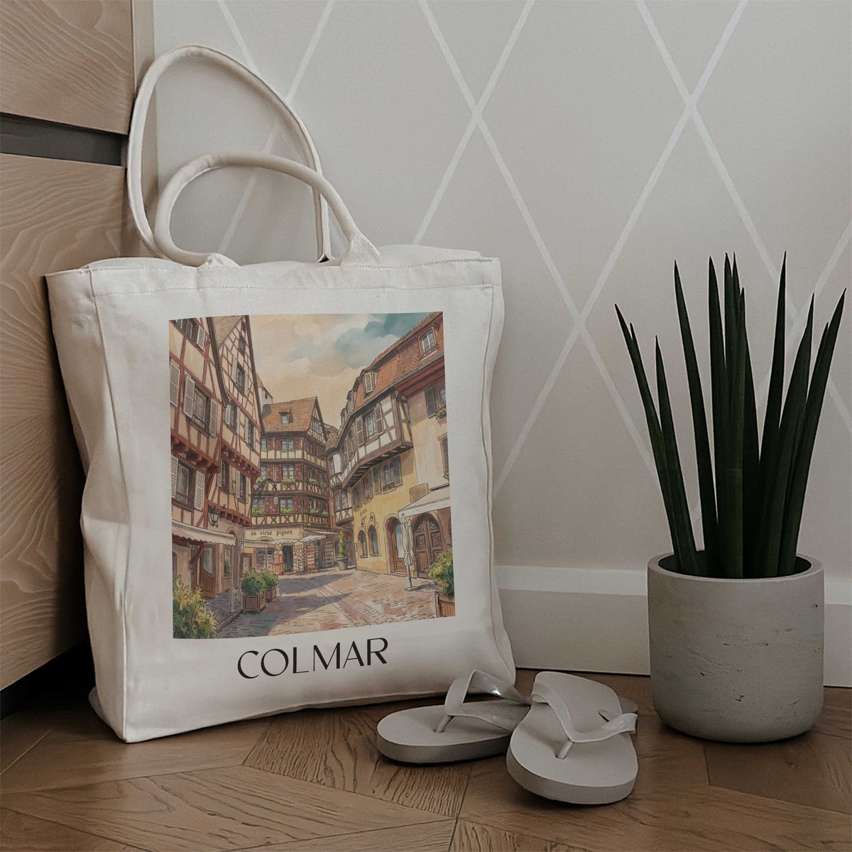 colmar-elsass-frankreich-einkaufstasche-aquarell