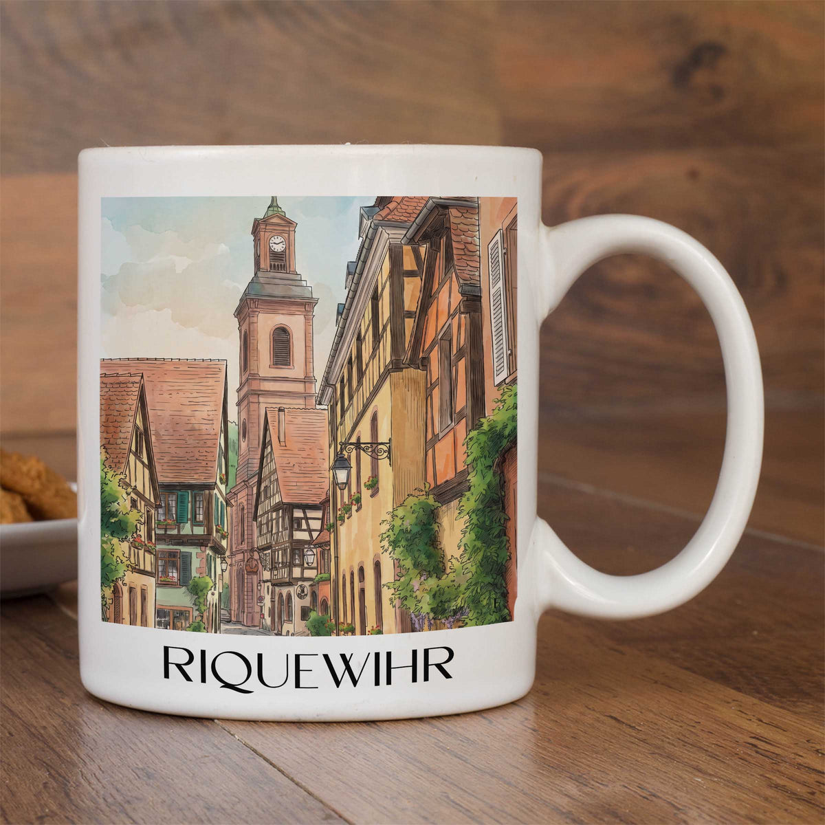 riquewihr-elsass-frankreich-kaffeebecher-aquarell