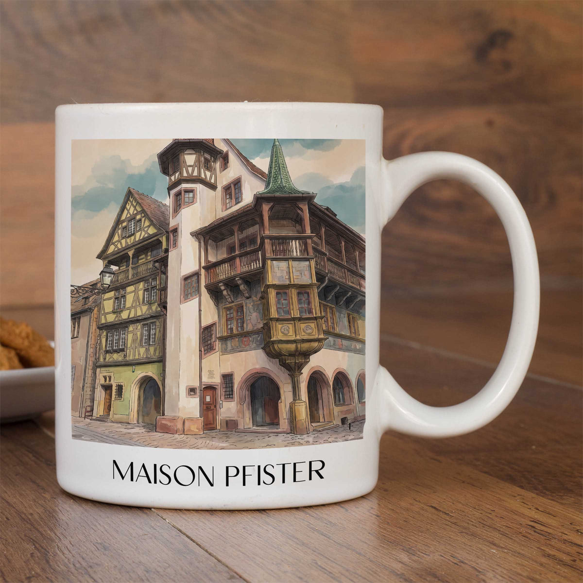 maison-pfister-colmar-frankreich-kaffeebecher-aquarell