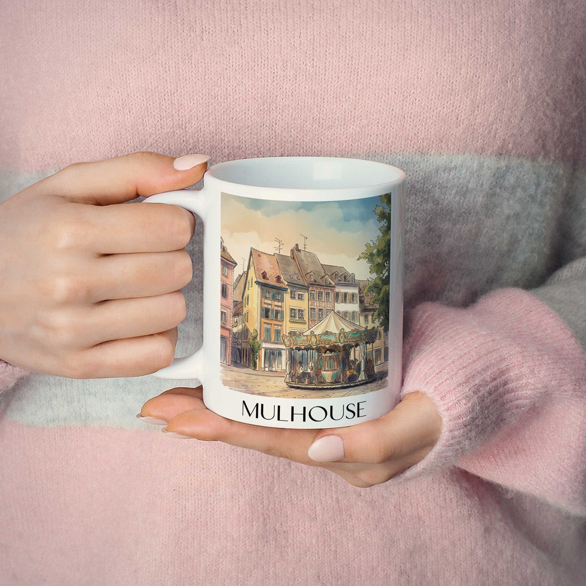 mulhouse-elsass-frankreich-kaffeebecher-aquarell