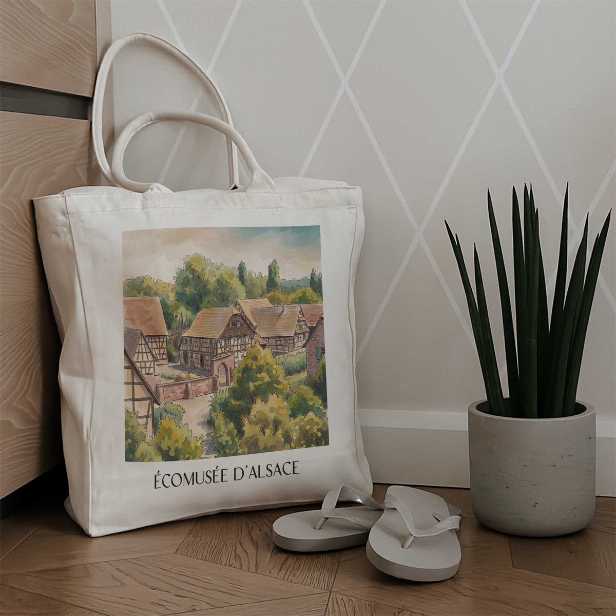 écomusée-d'alsace-elsass-frankreich-einkaufstasche-aquarell