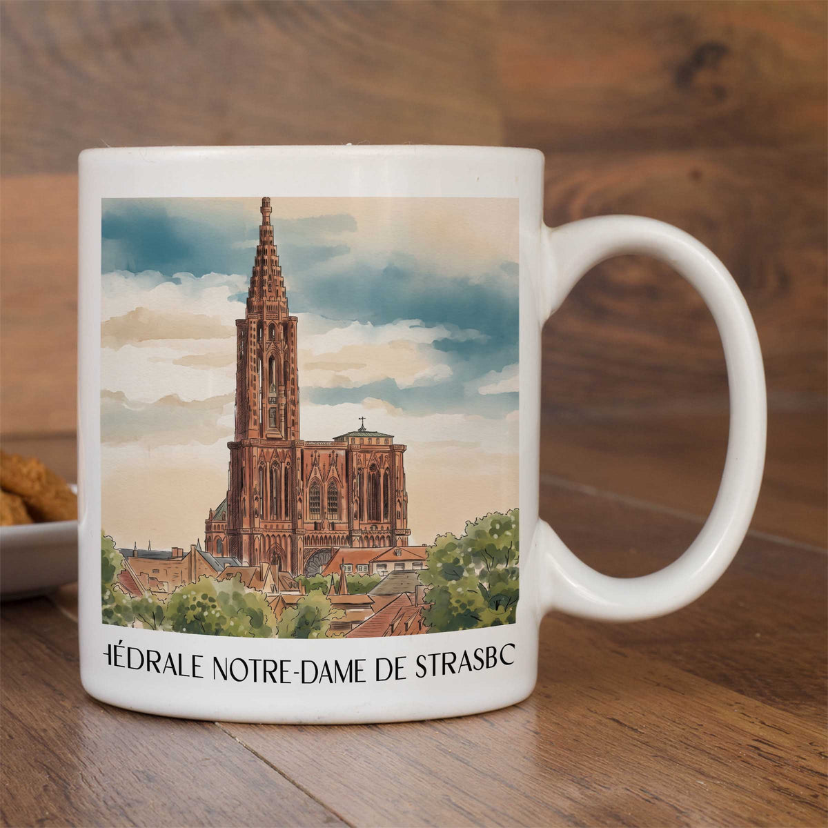 cathédrale-notre-dame-strasbourg-frankreich-kaffeebecher-aquarell