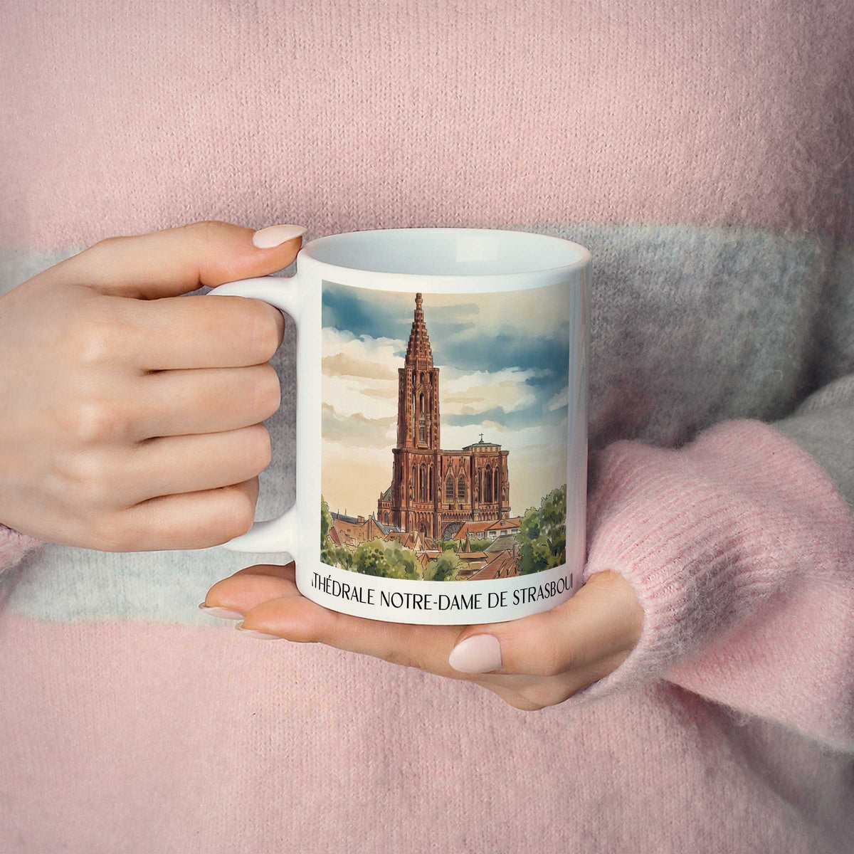 cathédrale-notre-dame-strasbourg-frankreich-kaffeebecher-aquarell