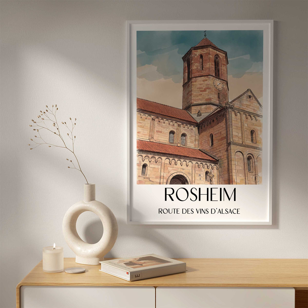 rosheim-route-des-vins-d'alsace-frankreich-poster-aquarell