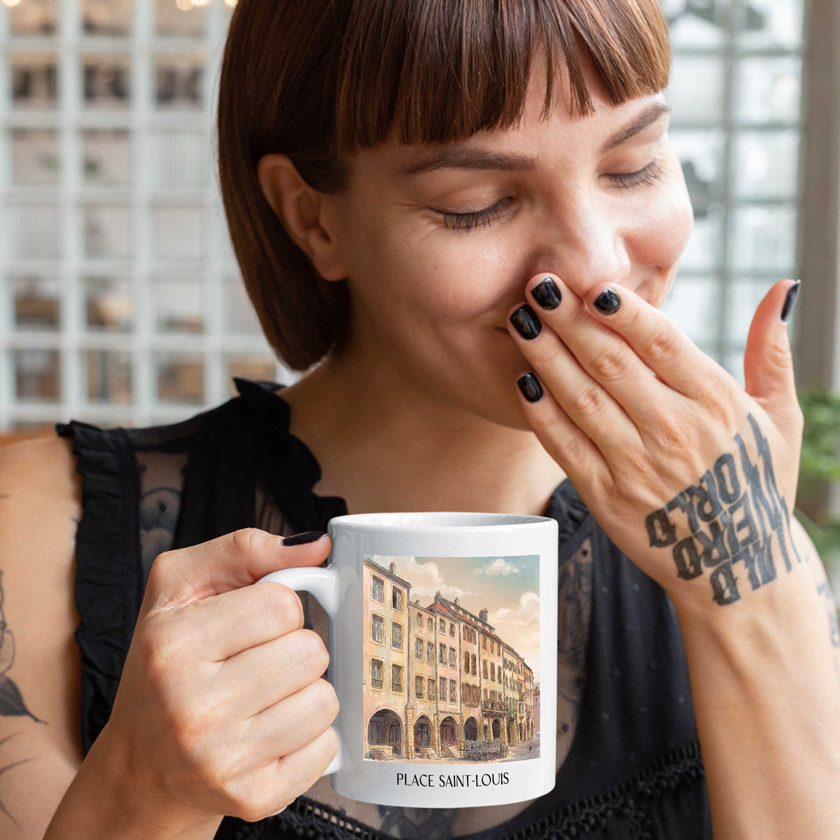 place-saint-louis-metz-frankreich-kaffeebecher-aquarell