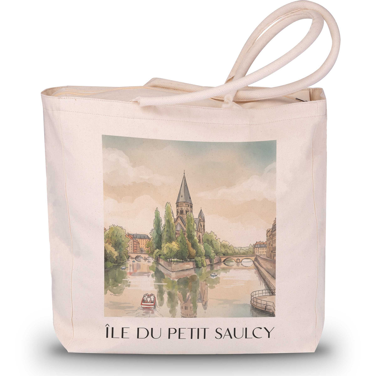 île-du-petit-saulcy-metz-frankreich-einkaufstasche-aquarell